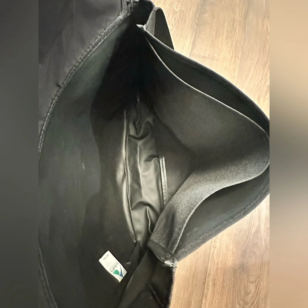 Black Messenger / Shoulder Bag with carrying handle and Strap Pouch - NWOT